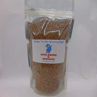Garden Trio sprouting mix seeds for Sprouting Microgreens ,"Cool Beans N Sprouts " brand, This is a Mix of Broccoli, Radish and Alfalfa Seeds. A USA business - Cool Beans & Sprouts
