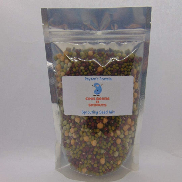 Peyton's protein mix seeds for sprouting microgreens "Cool Beans N Sprouts" Brand, a superfood packed with antioxidants. USA Business. - Cool Beans & Sprouts